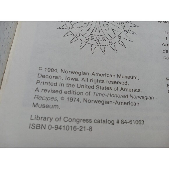 Time Honored Norwegian Recipes By Xan, Erna Oleson. Marstrander, Sigrid - Picture 6 of 12